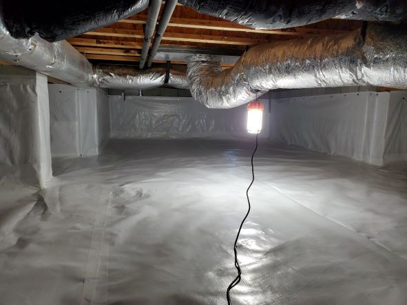 Photo of encapsulated crawl space in Easton, Maryland